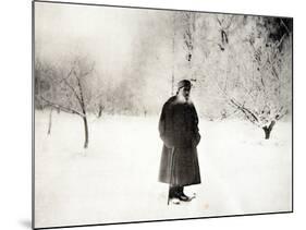 Promenade Hivernale De Leon Tolstoi (1828-1910). Photographie a L'albumine De Sophia Andreevna Tols-Sophia Andreevna Tolstaya-Mounted Giclee Print