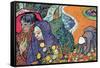 Promenade In Arles-Vincent van Gogh-Framed Stretched Canvas