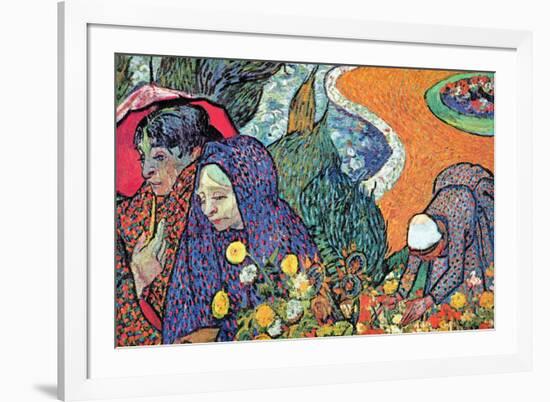 Promenade In Arles-Vincent van Gogh-Framed Art Print