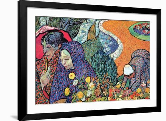 Promenade In Arles-Vincent van Gogh-Framed Art Print