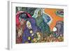 Promenade In Arles-Vincent van Gogh-Framed Art Print