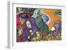 Promenade In Arles-Vincent van Gogh-Framed Premium Giclee Print