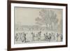 'Promenade in the Green Park, 1808', (1920)-Thomas Rowlandson-Framed Giclee Print