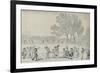 'Promenade in the Green Park, 1808', (1920)-Thomas Rowlandson-Framed Giclee Print