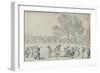 'Promenade in the Green Park, 1808', (1920)-Thomas Rowlandson-Framed Giclee Print