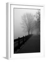 Promenade in the Mist-null-Framed Art Print