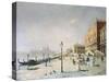 Promenade in Venice-Etienne Leroy-Stretched Canvas