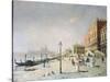 Promenade in Venice-Etienne Leroy-Stretched Canvas