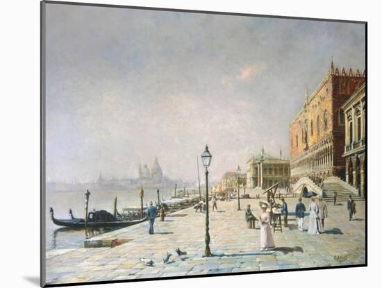 Promenade in Venice-Etienne Leroy-Mounted Giclee Print