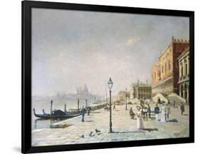 Promenade in Venice-Etienne Leroy-Framed Giclee Print