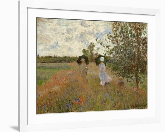 Promenade Near Argenteuil, 1873-Claude Monet-Framed Giclee Print