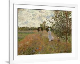 Promenade Near Argenteuil, 1873-Claude Monet-Framed Giclee Print