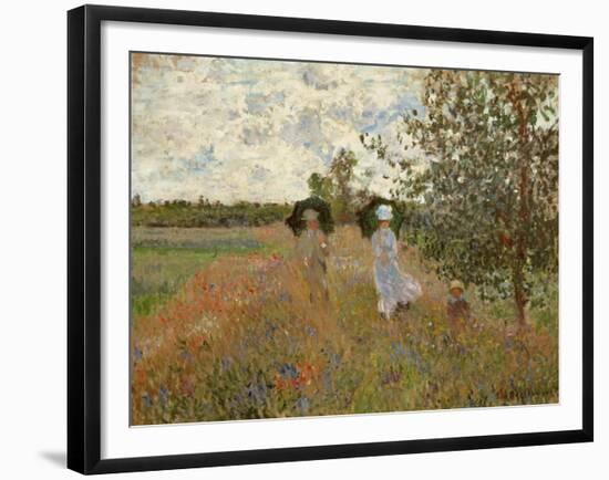 Promenade Near Argenteuil, 1873-Claude Monet-Framed Giclee Print