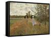 Promenade Near Argenteuil, 1873-Claude Monet-Framed Stretched Canvas