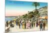 Promenade, Nice, France-null-Mounted Premium Giclee Print