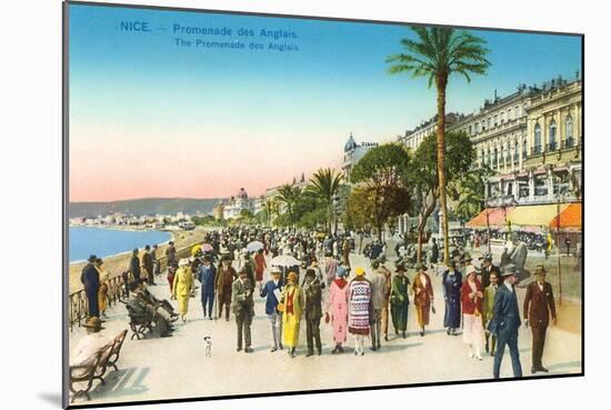 Promenade, Nice, France-null-Mounted Art Print