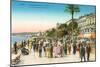 Promenade, Nice, France-null-Mounted Art Print