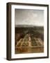 Promenade of Louis XIV in the Gardens of the Grand Trianon-Charles Chastelain-Framed Giclee Print