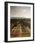 Promenade of Louis XIV in the Gardens of the Grand Trianon-Charles Chastelain-Framed Giclee Print