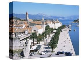 Promenade of the Medieval Town of Trogir, Unesco World Heritage Site, North of Split, Croatia-Richard Ashworth-Stretched Canvas