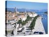 Promenade of the Medieval Town of Trogir, Unesco World Heritage Site, North of Split, Croatia-Richard Ashworth-Stretched Canvas