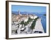 Promenade of the Medieval Town of Trogir, Unesco World Heritage Site, North of Split, Croatia-Richard Ashworth-Framed Photographic Print