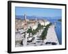 Promenade of the Medieval Town of Trogir, Unesco World Heritage Site, North of Split, Croatia-Richard Ashworth-Framed Photographic Print