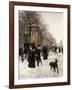 Promenade on a Winter Day, Brussels-Francois Gailliard-Framed Giclee Print