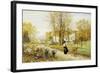 Promenade on an Autumn Day-Marie Francois Firmin-Girard-Framed Giclee Print