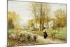 Promenade on an Autumn Day-Marie Francois Firmin-Girard-Mounted Giclee Print