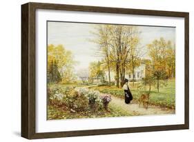 Promenade on an Autumn Day-Marie Francois Firmin-Girard-Framed Giclee Print