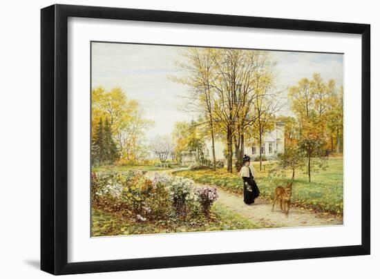 Promenade on an Autumn Day-Marie Francois Firmin-Girard-Framed Giclee Print