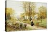 Promenade on an Autumn Day-Marie Francois Firmin-Girard-Stretched Canvas