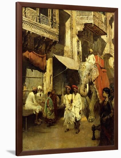 Promenade on an Indian Street-Edwin Lord Weeks-Framed Giclee Print