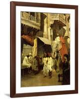 Promenade on an Indian Street-Edwin Lord Weeks-Framed Giclee Print