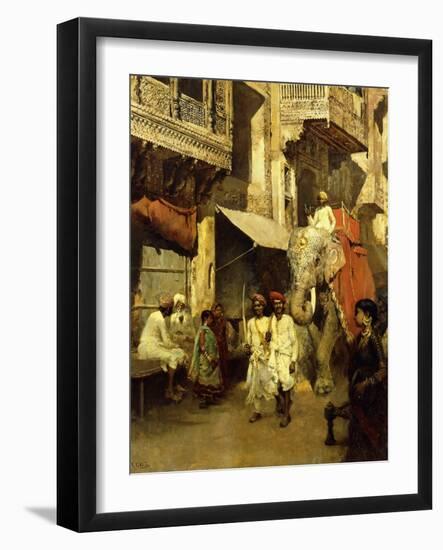 Promenade on an Indian Street-Edwin Lord Weeks-Framed Giclee Print