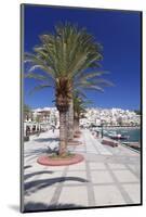 Promenade on Seaside, Sitia, Eastern Crete, Crete, Greek Islands, Greece, Europe-Markus Lange-Mounted Photographic Print