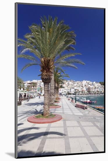 Promenade on Seaside, Sitia, Eastern Crete, Crete, Greek Islands, Greece, Europe-Markus Lange-Mounted Photographic Print