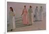 Promenade on the Beach-Michael Peter Ancher-Framed Giclee Print