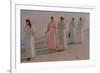 Promenade on the Beach-Michael Peter Ancher-Framed Premium Giclee Print