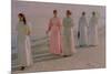 Promenade on the Beach-Michael Peter Ancher-Mounted Premium Giclee Print