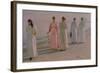 Promenade on the Beach-Michael Peter Ancher-Framed Giclee Print