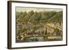 Promenade on the Wiere in Carsbad-null-Framed Giclee Print