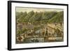 Promenade on the Wiere in Carsbad-null-Framed Giclee Print