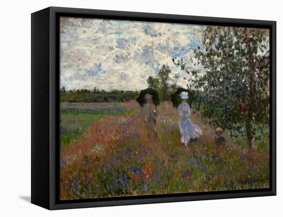 Promenade pres d'Argenteuil, 1873. Canvas,60 x 81 cm Inv.5332.-Claude Monet-Framed Stretched Canvas