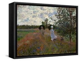 Promenade pres d'Argenteuil, 1873. Canvas,60 x 81 cm Inv.5332.-Claude Monet-Framed Stretched Canvas