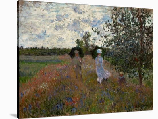 Promenade pres d'Argenteuil, 1873. Canvas,60 x 81 cm Inv.5332.-Claude Monet-Stretched Canvas