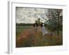 Promenade pres d'Argenteuil, 1873. Canvas,60 x 81 cm Inv.5332.-Claude Monet-Framed Giclee Print