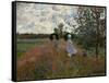 Promenade pres d'Argenteuil, 1873. Canvas,60 x 81 cm Inv.5332.-Claude Monet-Framed Stretched Canvas