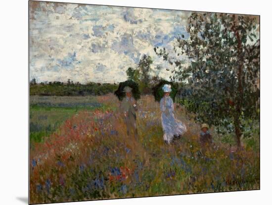 Promenade pres d'Argenteuil, 1873. Canvas,60 x 81 cm Inv.5332.-Claude Monet-Mounted Giclee Print